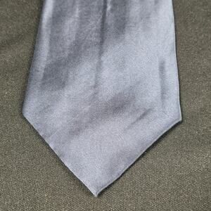 GIORGIO BISSONI Men's Navy Blue 100% Silk Solid Necktie